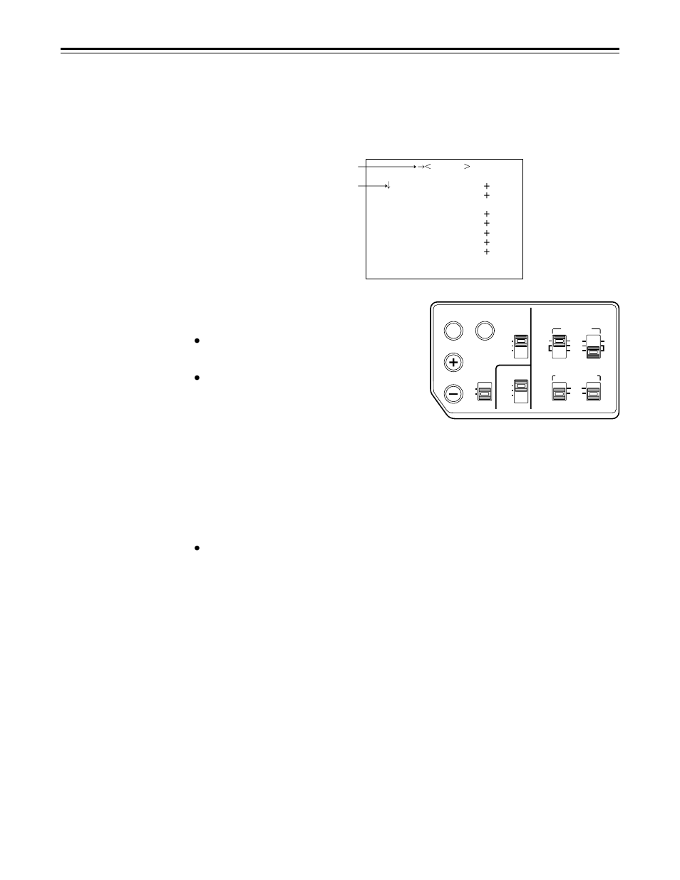 Displaying menus on the viewfinder screen, Operations on sub menus, Selecting the desired item | Changing the settings, Changing the on/off selection, Returning to the default settings, Quitting the menu | Panasonic AJ-D910WBP User Manual | Page 54 / 160