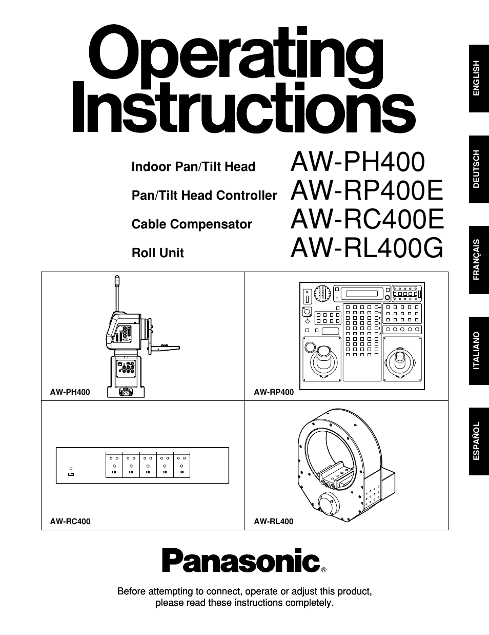 Panasonic AW-RP400E User Manual | 272 pages