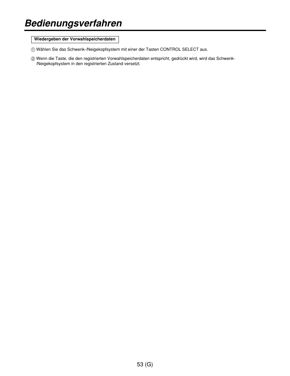 Bedienungsverfahren | Panasonic AW-RP400E User Manual | Page 108 / 272
