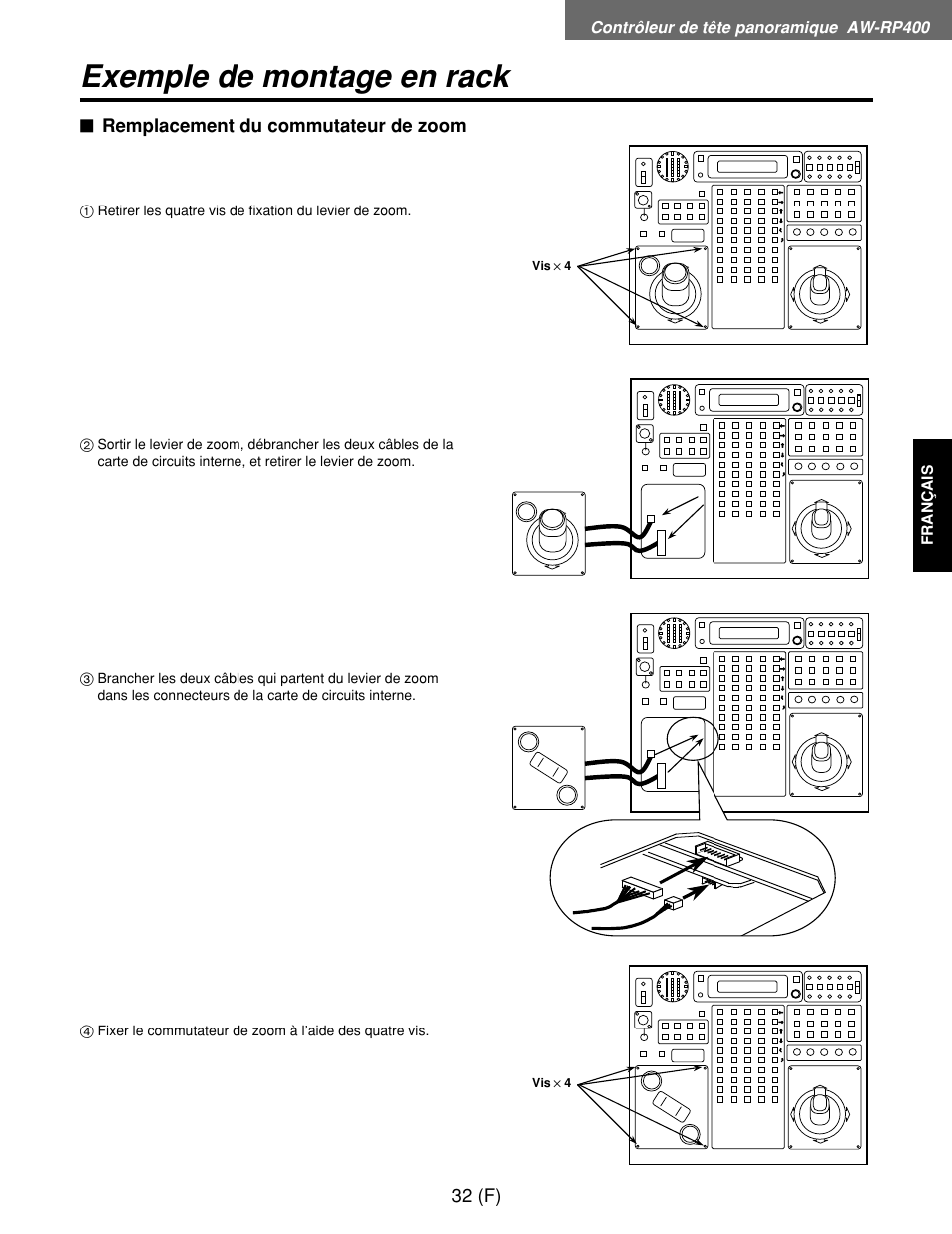 Exemple de montage en rack | Panasonic AW-RP400E User Manual | Page 141 / 272
