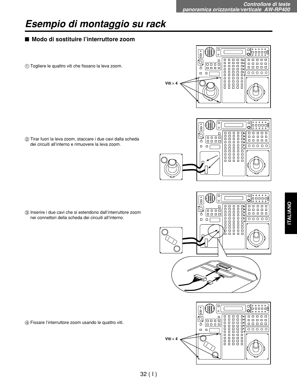 Esempio di montaggio su rack | Panasonic AW-RP400E User Manual | Page 195 / 272