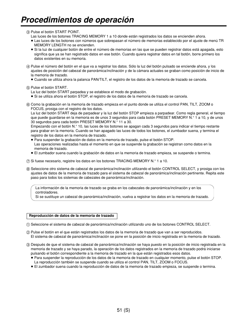 Procedimientos de operación | Panasonic AW-RP400E User Manual | Page 268 / 272