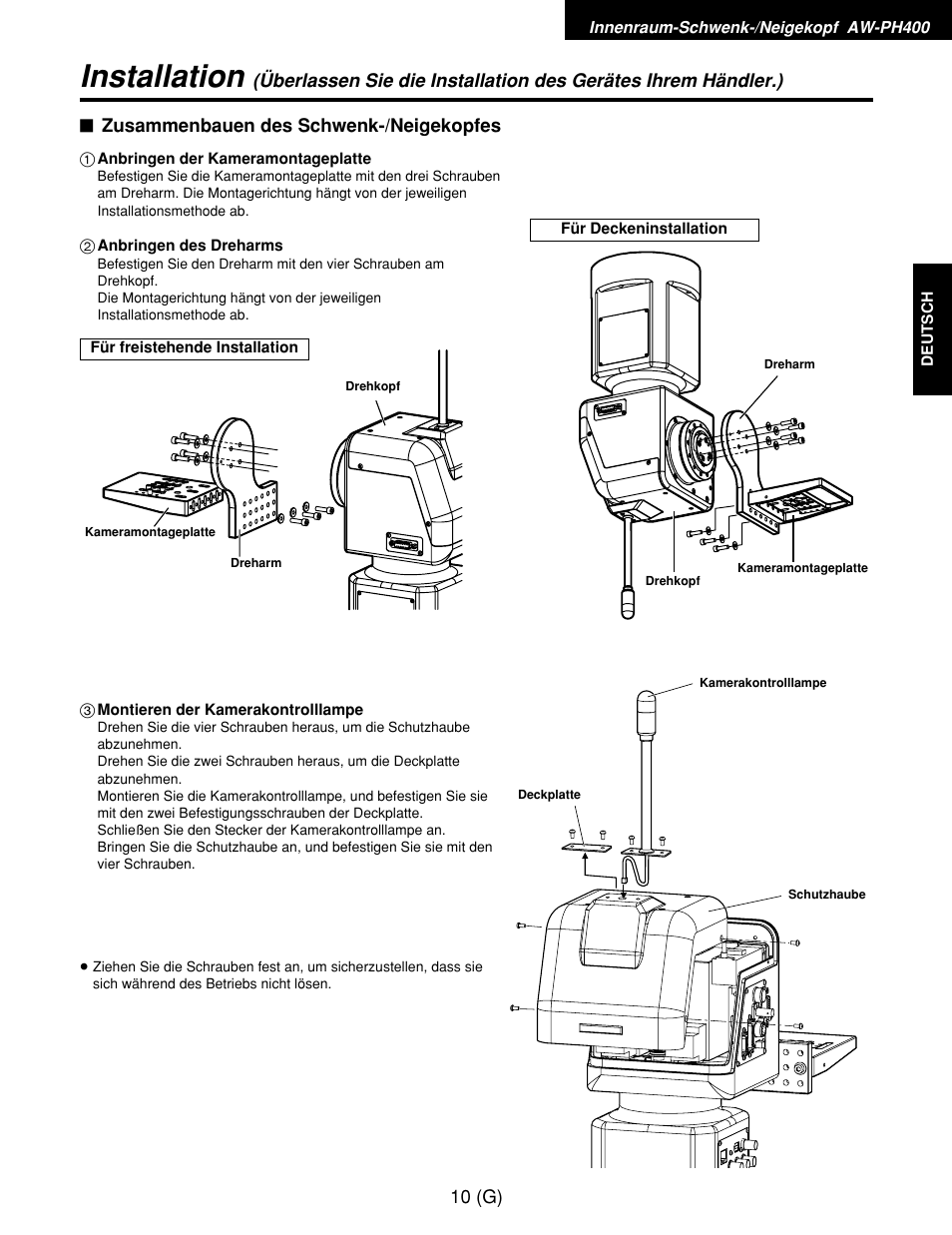Installation | Panasonic AW-RP400E User Manual | Page 65 / 272
