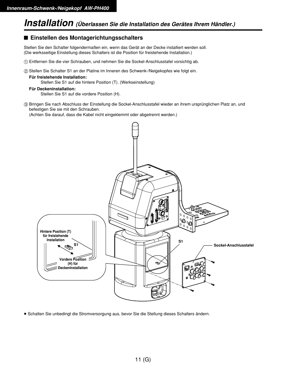 Installation | Panasonic AW-RP400E User Manual | Page 66 / 272