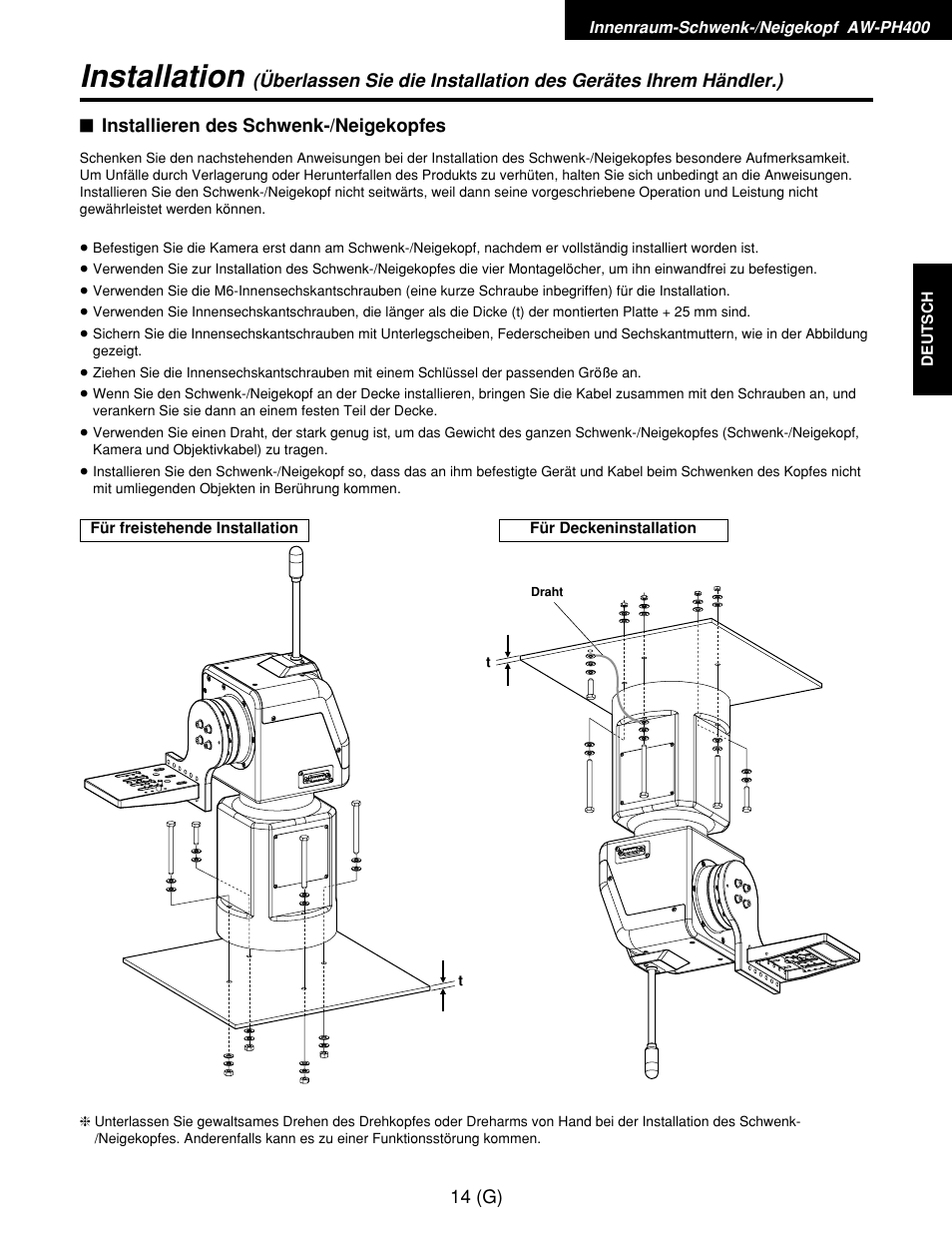 Installation | Panasonic AW-RP400E User Manual | Page 69 / 272