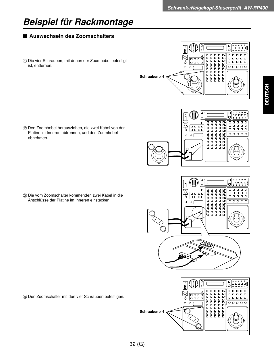 Beispiel für rackmontage | Panasonic AW-RP400E User Manual | Page 87 / 272