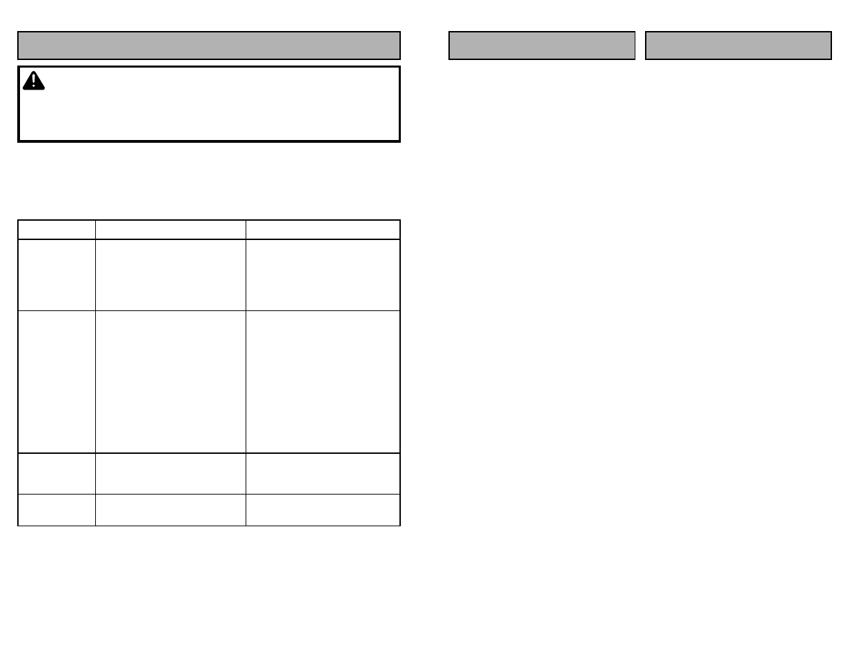 Before requesting service, Warning | Panasonic MC-V5209 User Manual | Page 40 / 48