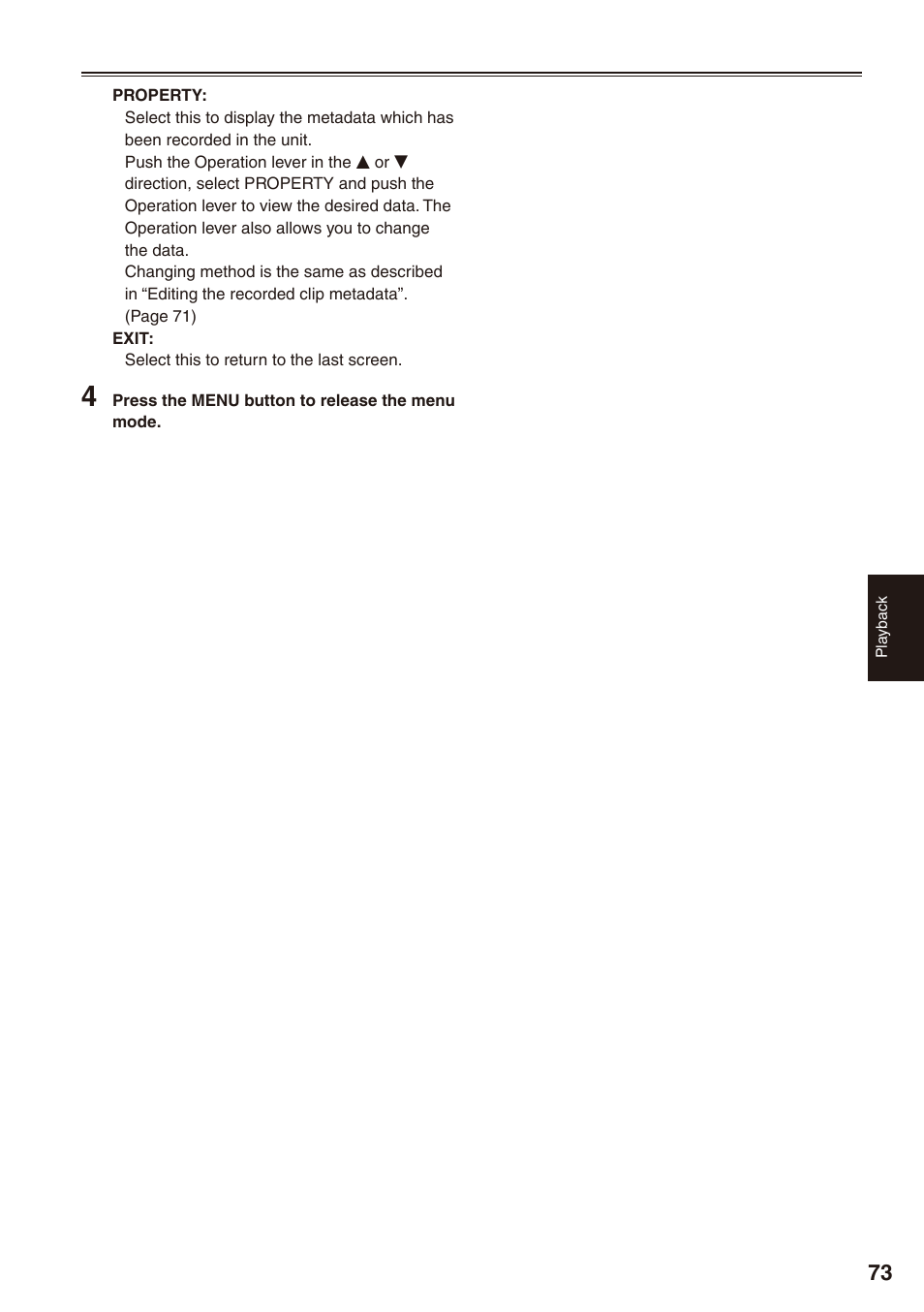 Panasonic AG-HPX170P User Manual | Page 73 / 128