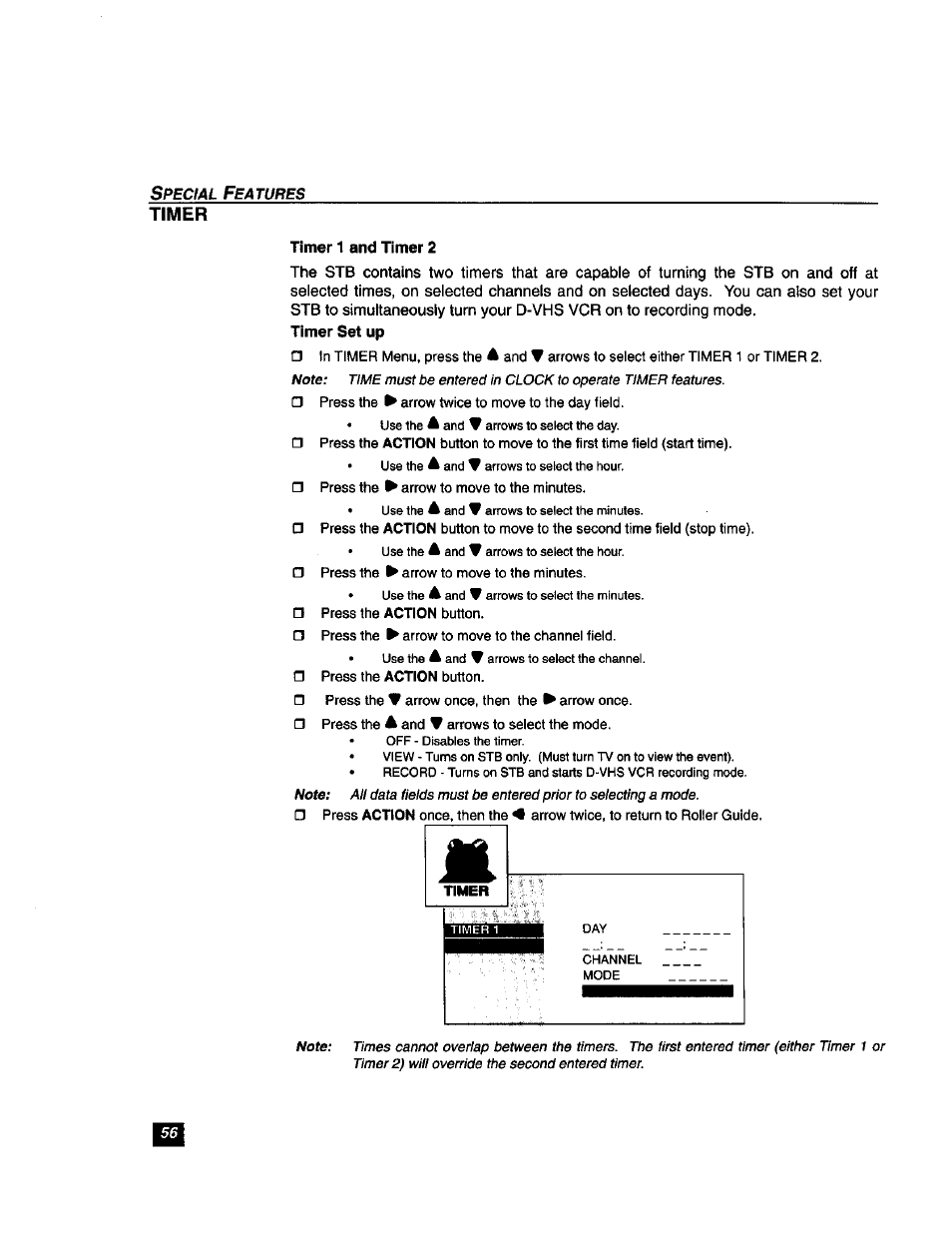 Timer | Panasonic TU-DST51 User Manual | Page 57 / 65