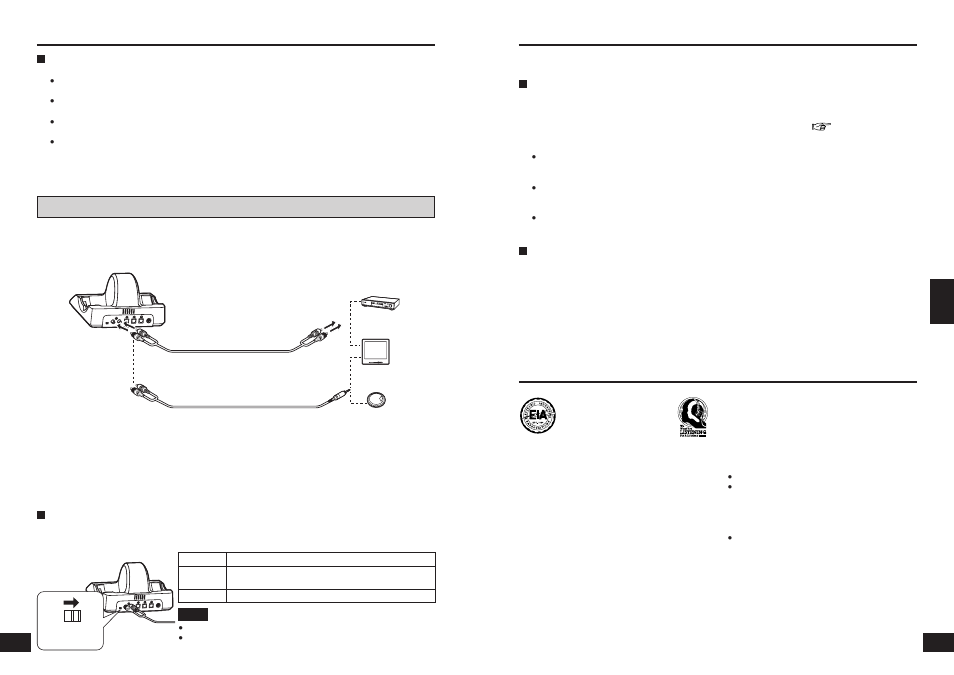 Colocación del transmisor y los auriculares, Cuidados al escuchar, Conexiones 10 11 | Conexión de un equipo analógico | Panasonic RPWF6000 User Manual | Page 22 / 35