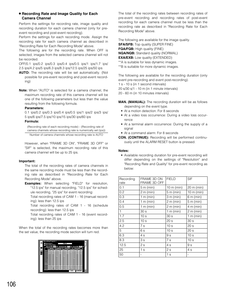 Panasonic WJ-HD309 User Manual | Page 106 / 164