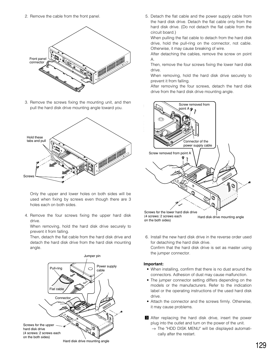 Panasonic WJ-HD309 User Manual | Page 129 / 164