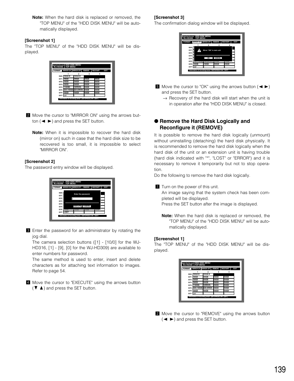 Panasonic WJ-HD309 User Manual | Page 139 / 164