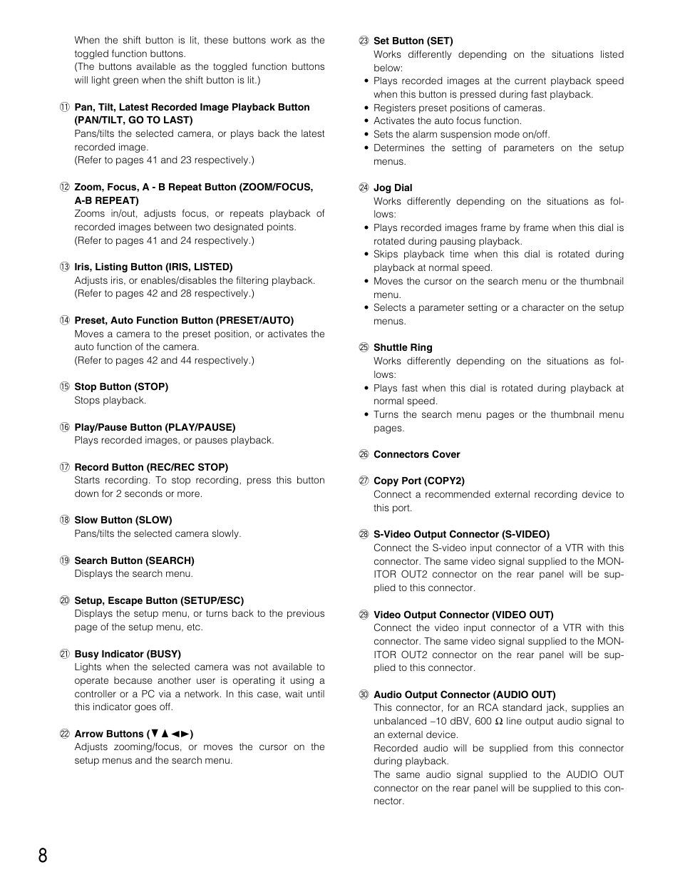 Panasonic WJ-HD309 User Manual | Page 8 / 164