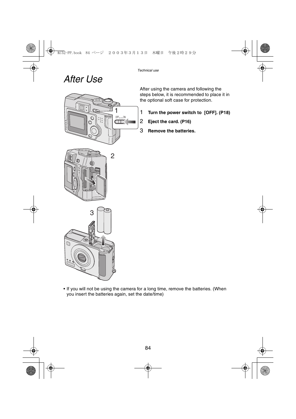 After use | Panasonic DMC-LC33PP User Manual | Page 84 / 104