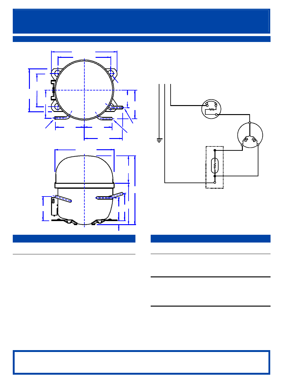 Panasonic, R.s.i.r, Matsushita | Compressor, Compressor motor motor protector m c s, Ptc relay | Panasonic Matsushita QA51K13GAU6 User Manual | Page 2 / 2