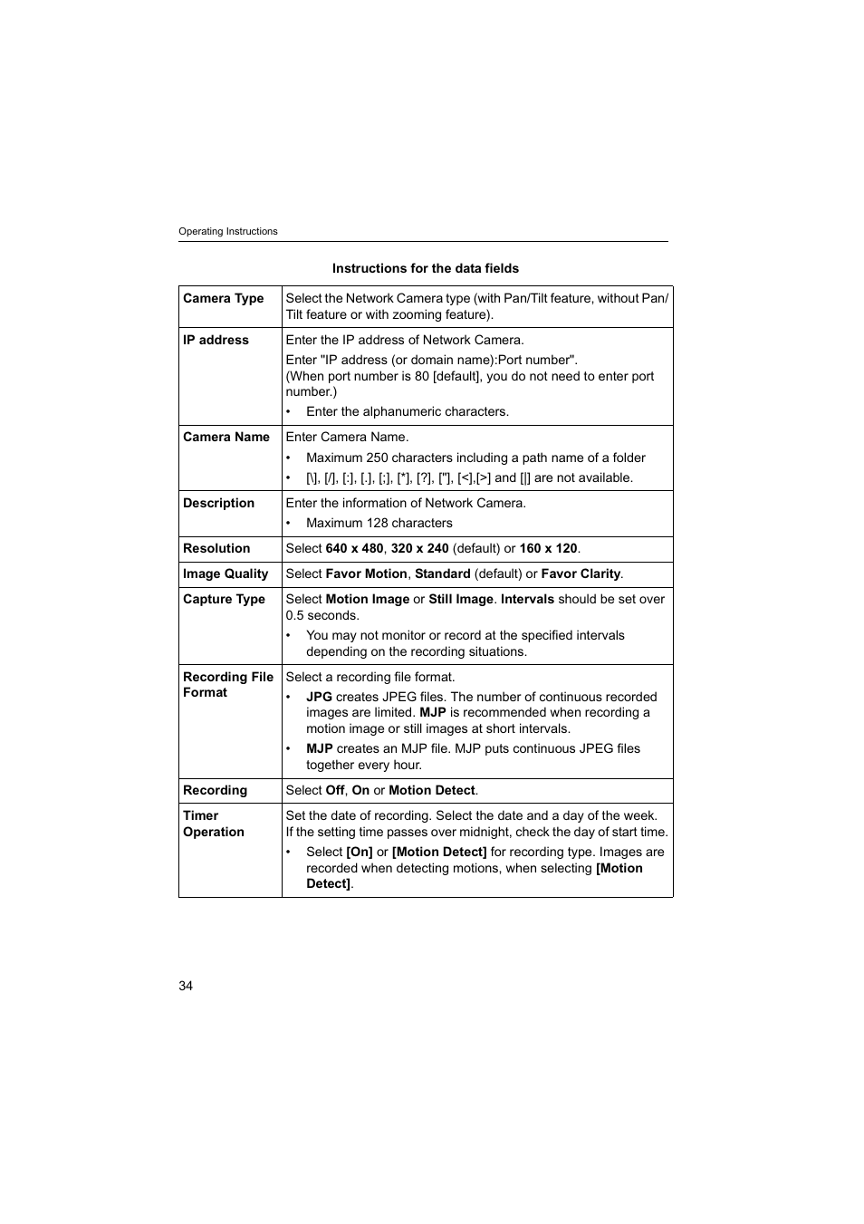 Panasonic BB-HNP60 User Manual | Page 34 / 86