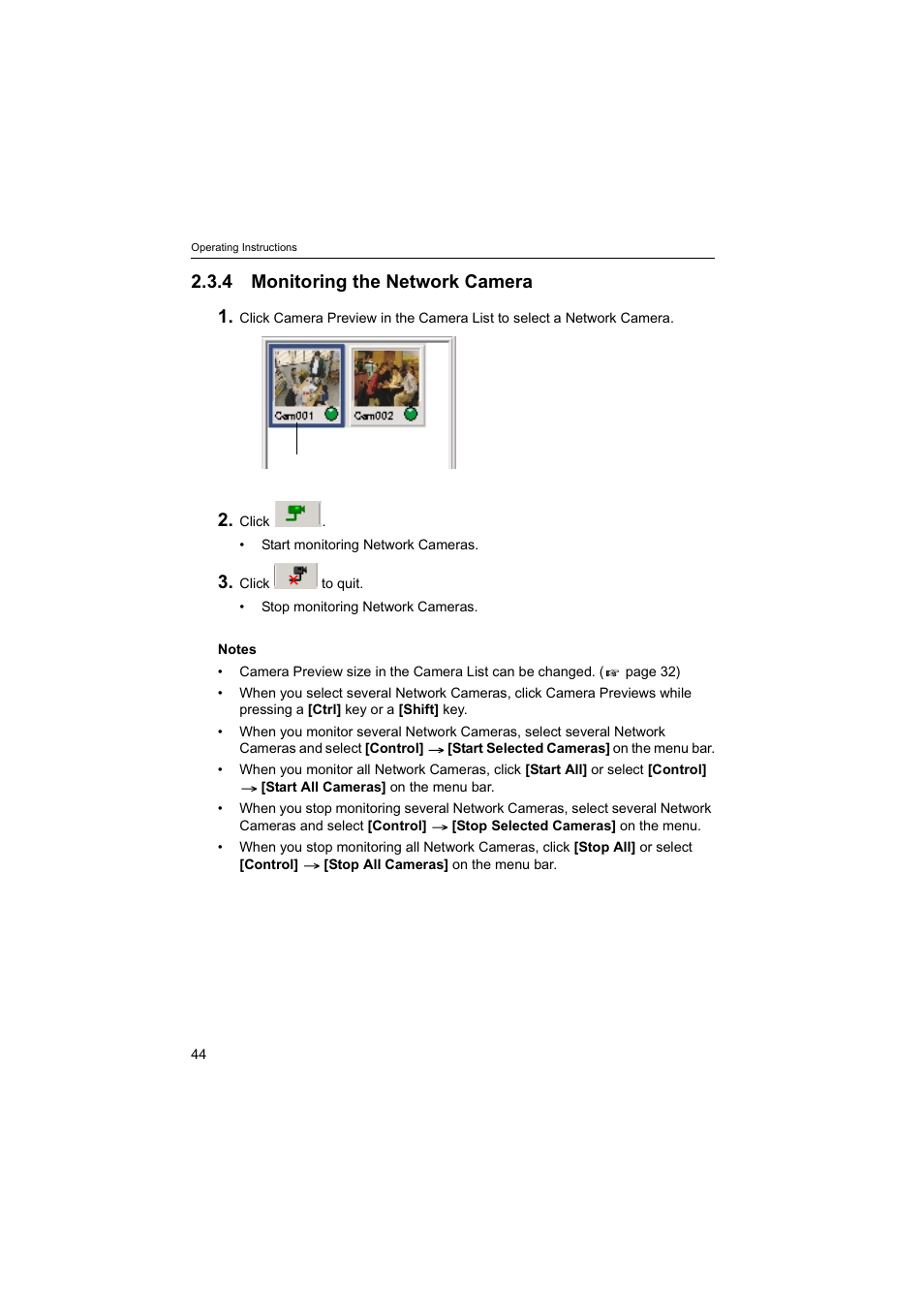 4monitoring the network camera, 4 monitoring the network camera 1 | Panasonic BB-HNP60 User Manual | Page 44 / 86