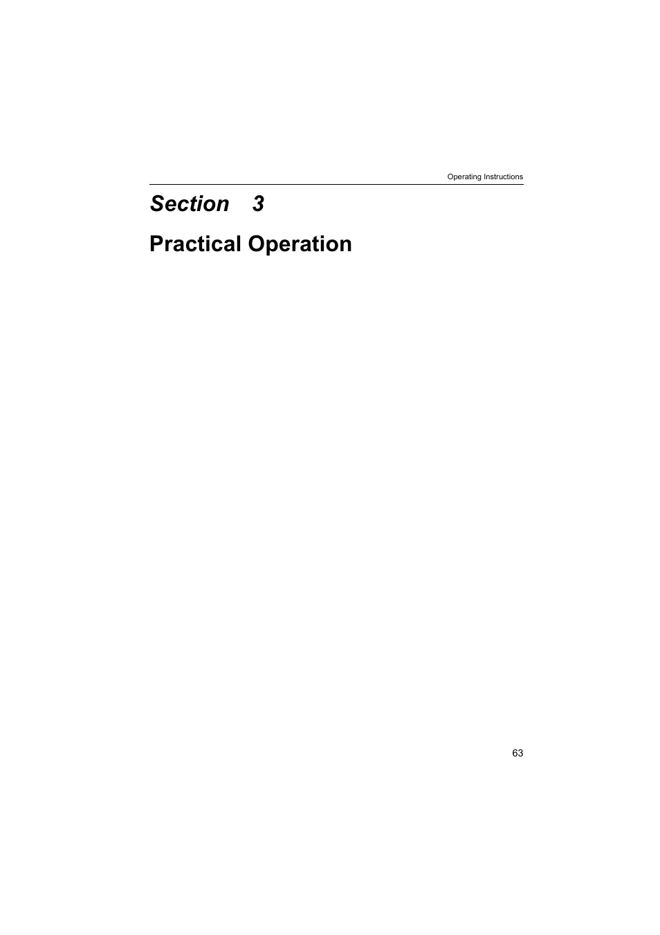 Practical operation | Panasonic BB-HNP60 User Manual | Page 63 / 86