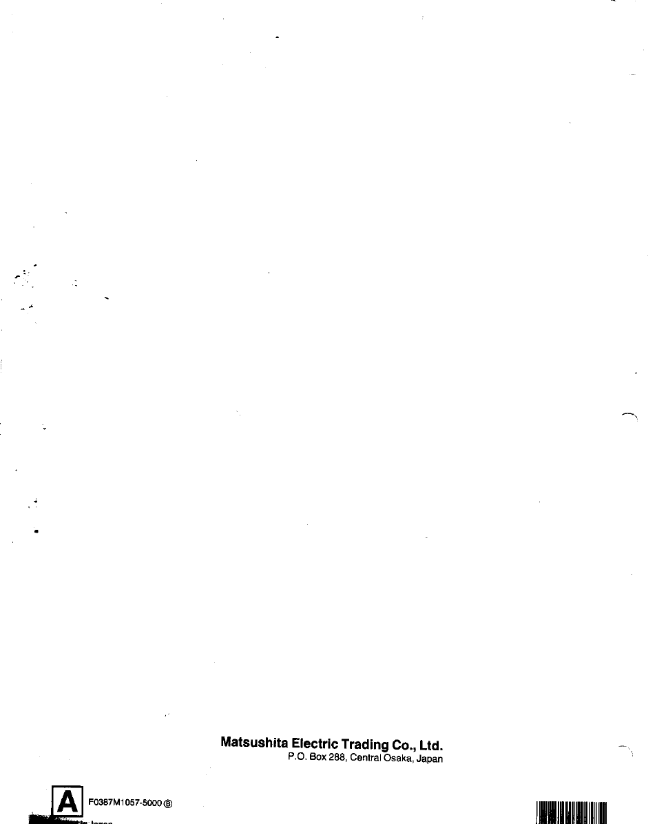 Panasonic NV-G25 Series User Manual | Page 32 / 32