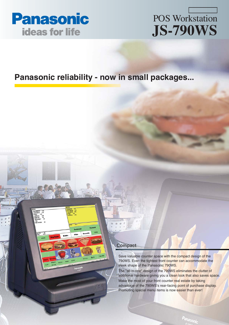 Panasonic POS Workstation JS-790WS User Manual | 2 pages