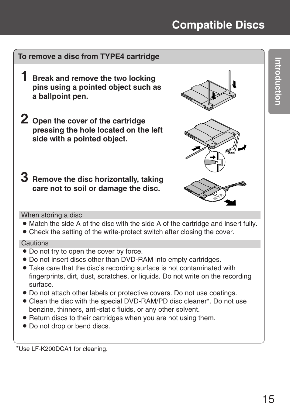 15 compatible discs | Panasonic KXL-CB30AU User Manual | Page 15 / 75