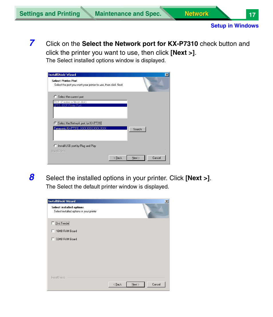 Panasonic KX-P7305 User Manual | Page 200 / 277