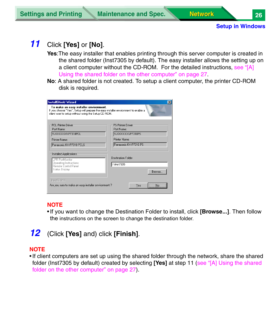 Panasonic KX-P7305 User Manual | Page 209 / 277