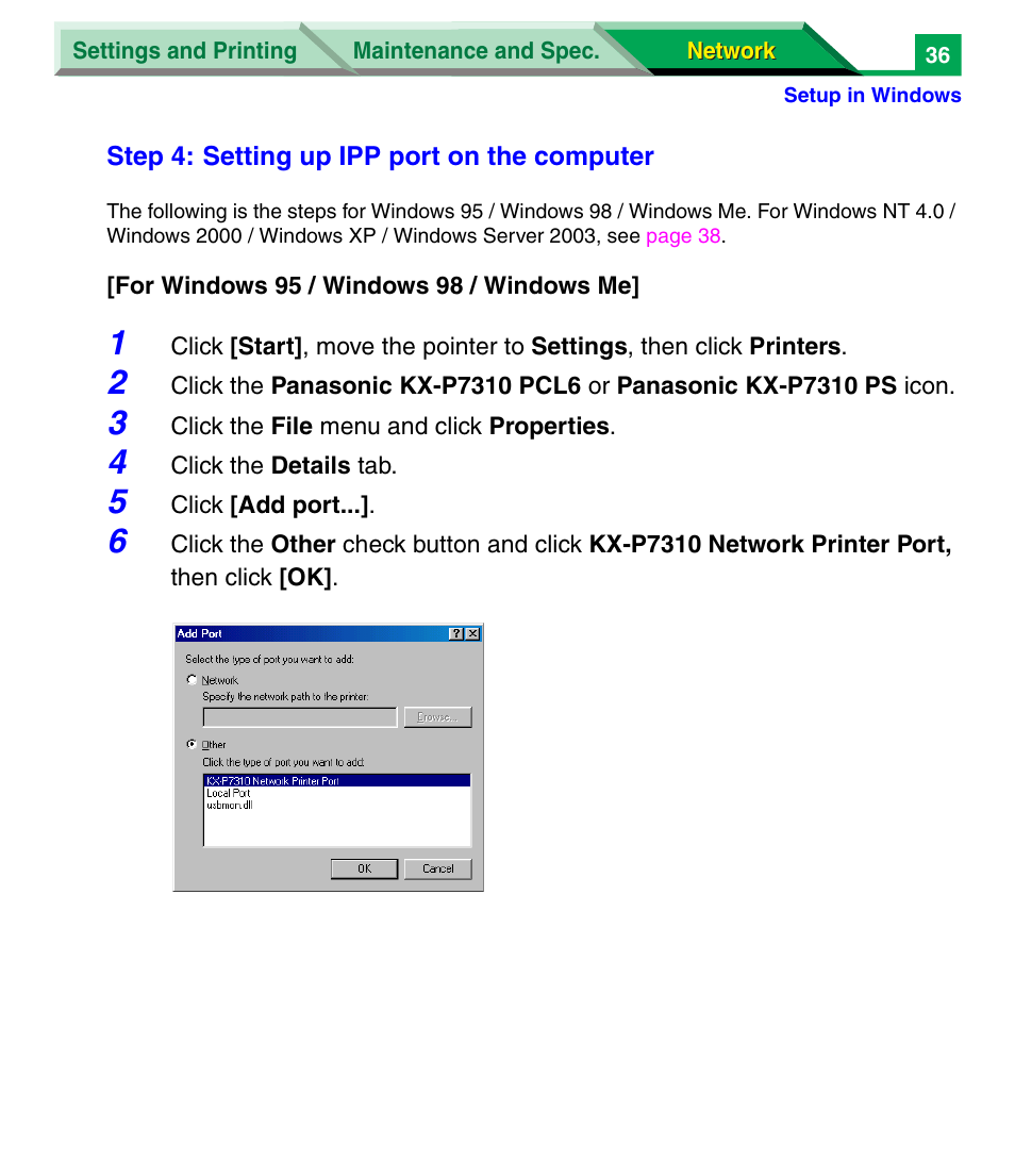 Panasonic KX-P7305 User Manual | Page 219 / 277