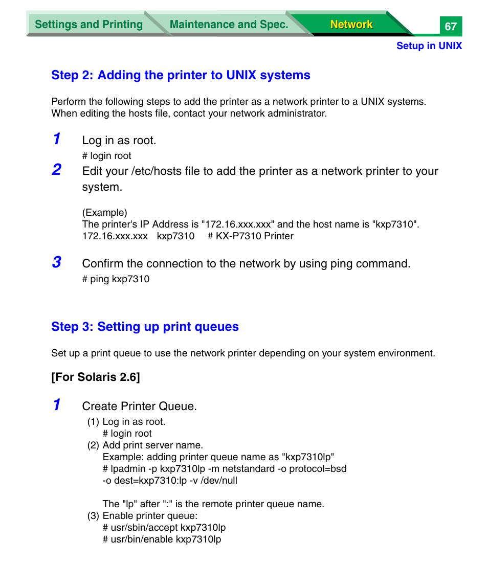 Panasonic KX-P7305 User Manual | Page 250 / 277