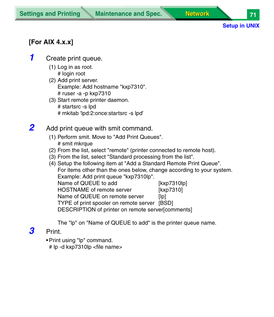 Panasonic KX-P7305 User Manual | Page 254 / 277