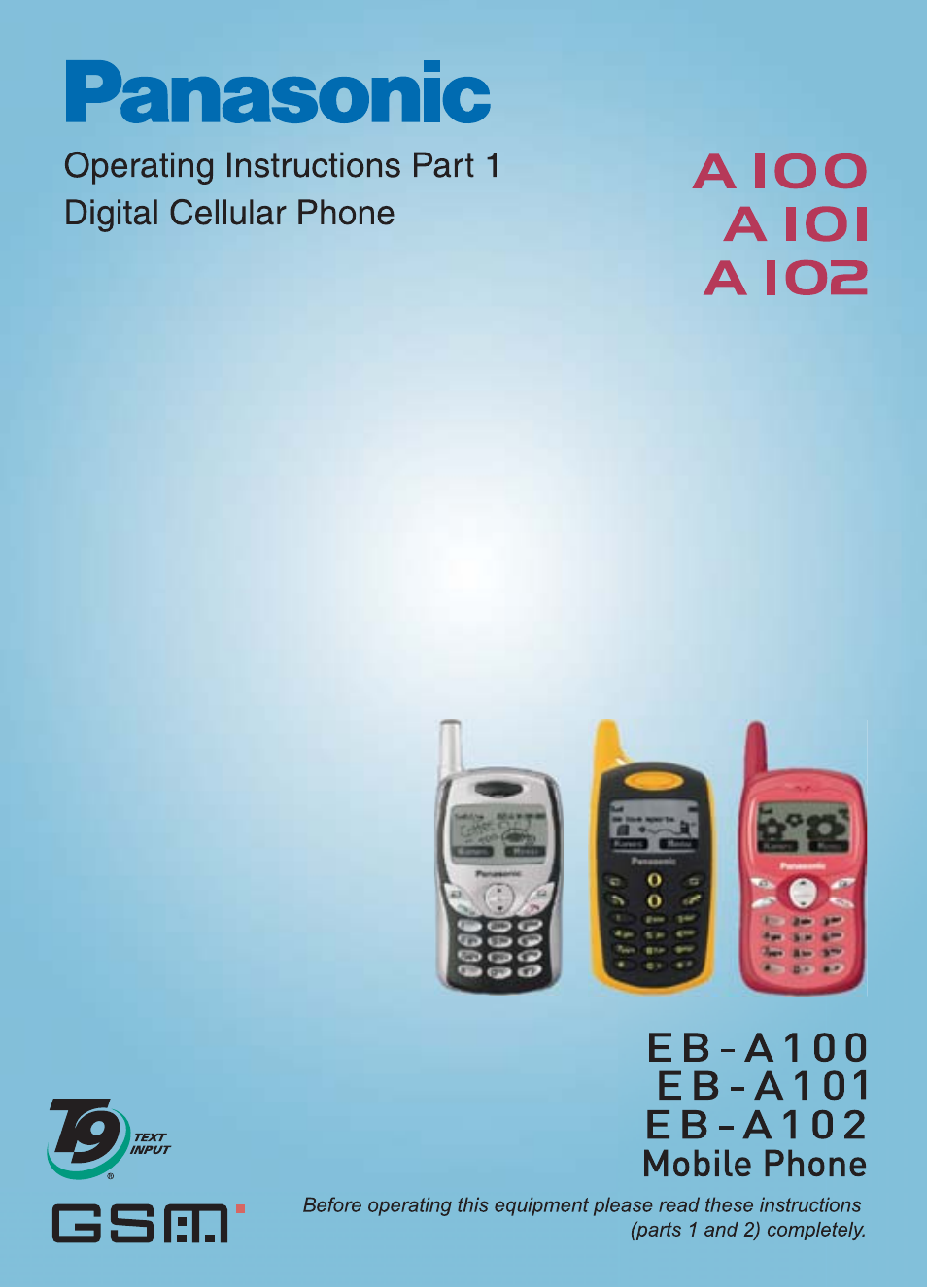 Panasonic EB-A100 User Manual | 93 pages