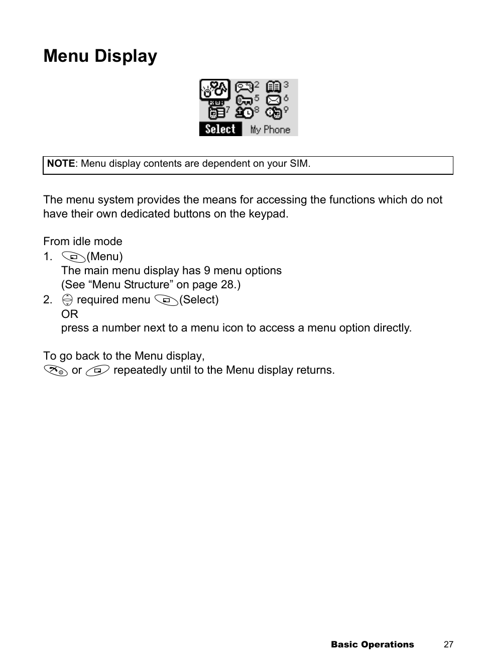 Menu display | Panasonic EB-A100 User Manual | Page 30 / 93