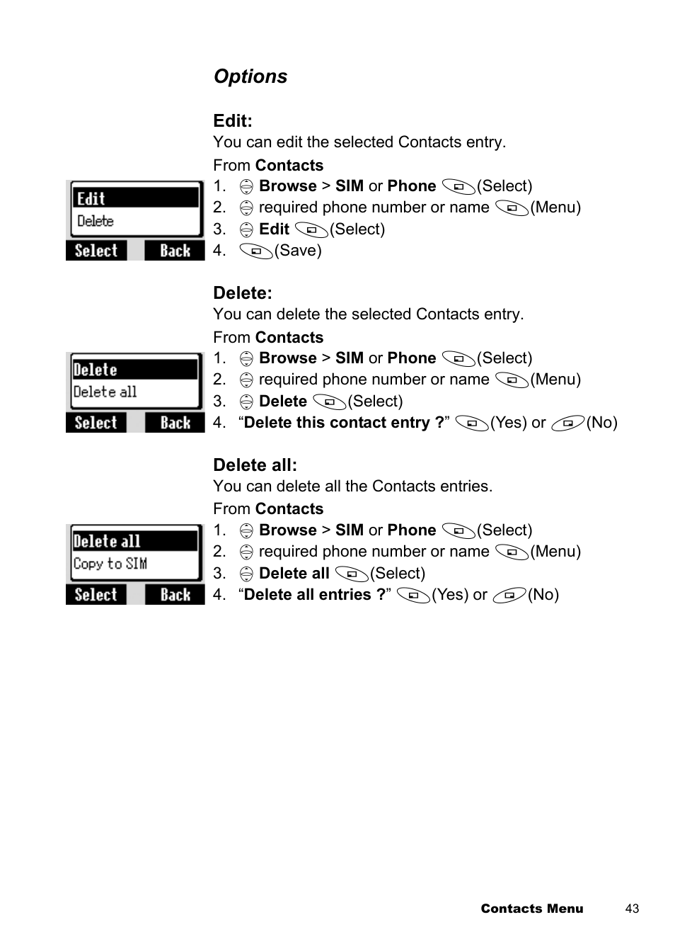 Options | Panasonic EB-A100 User Manual | Page 46 / 93