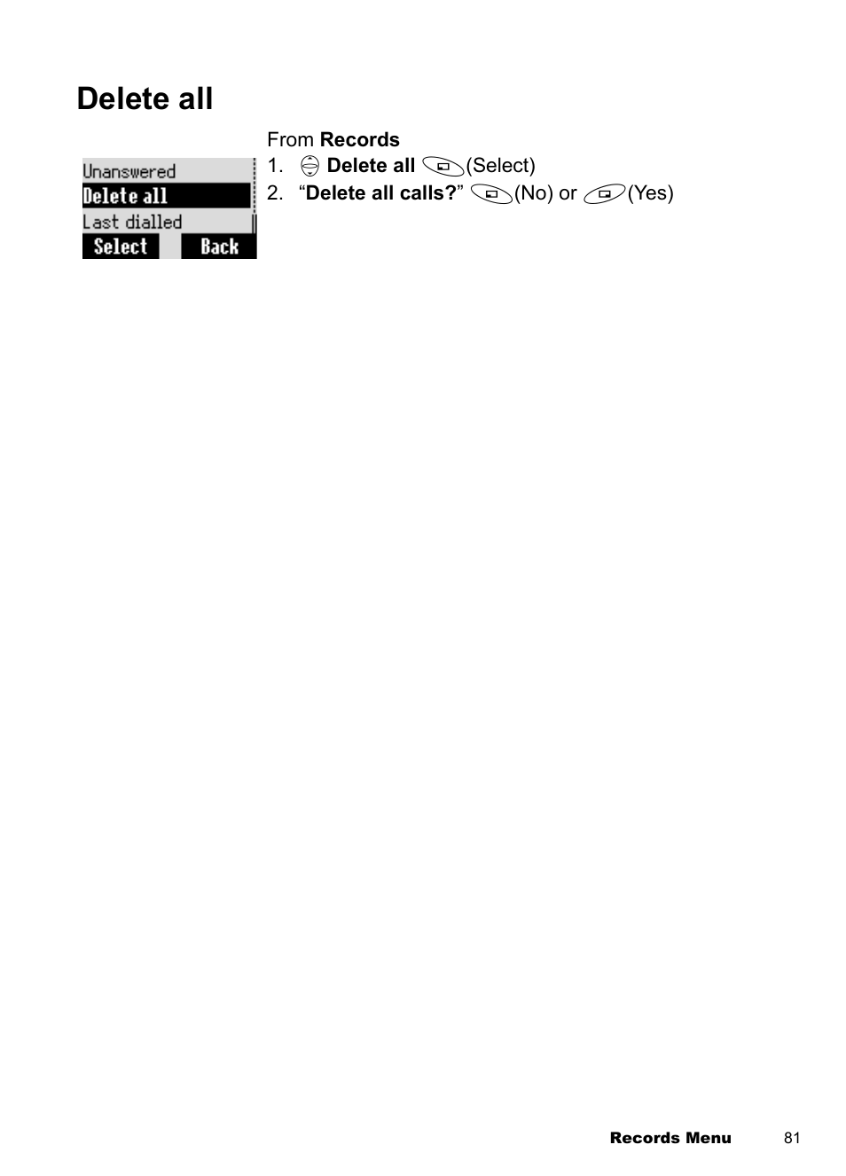 Delete all | Panasonic EB-A100 User Manual | Page 84 / 93