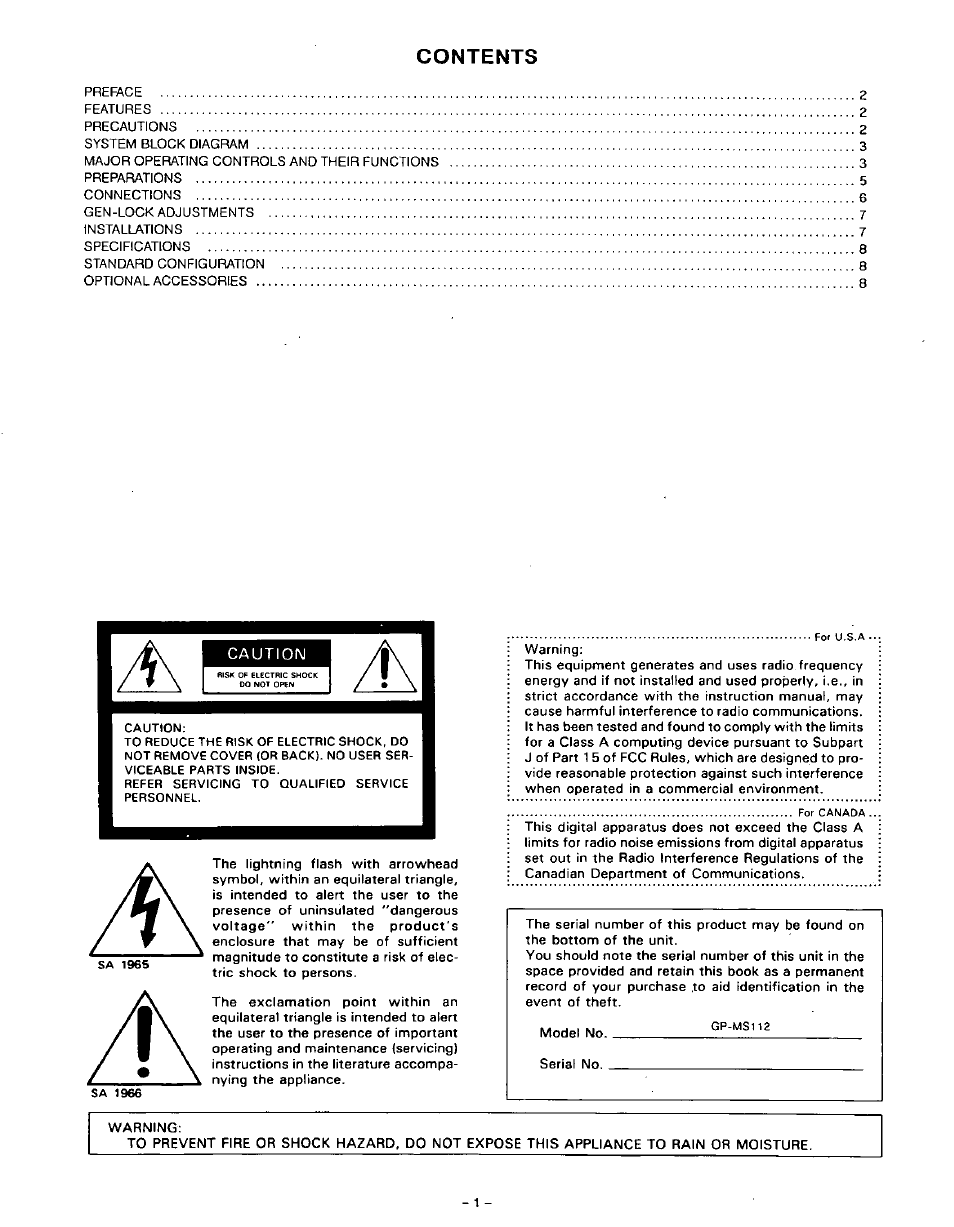 Panasonic GP-MS112 User Manual | Page 2 / 10