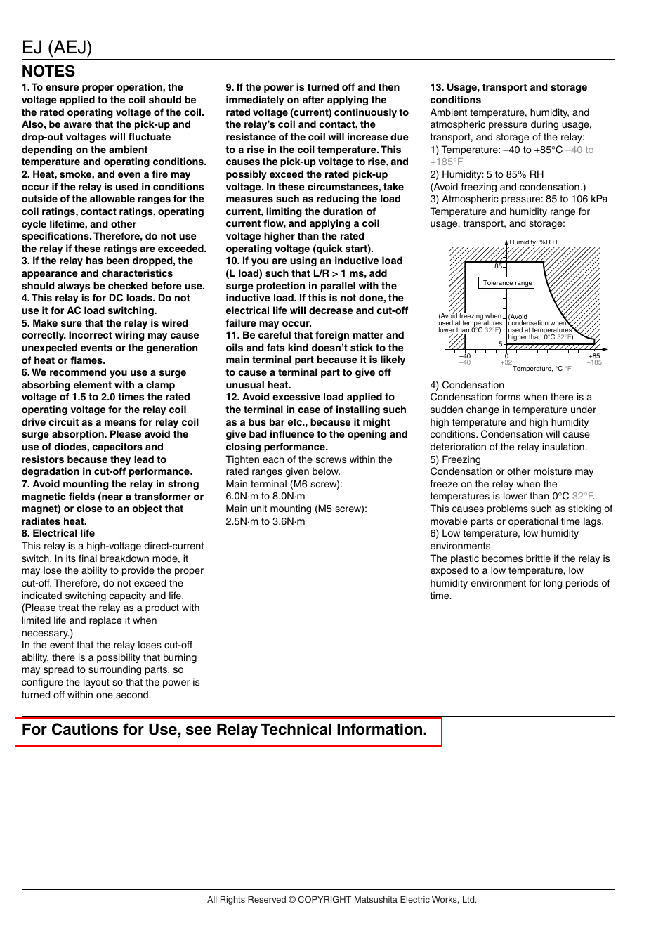 Ej (aej) | Panasonic EJ Relays User Manual | Page 4 / 4