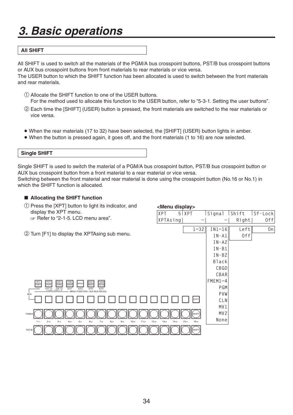 Basic operations | Panasonic AV-HS450N User Manual | Page 34 / 190