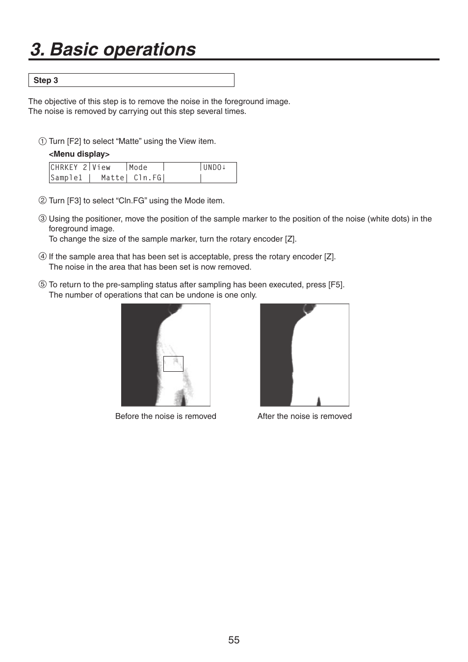 Basic operations | Panasonic AV-HS450N User Manual | Page 55 / 190