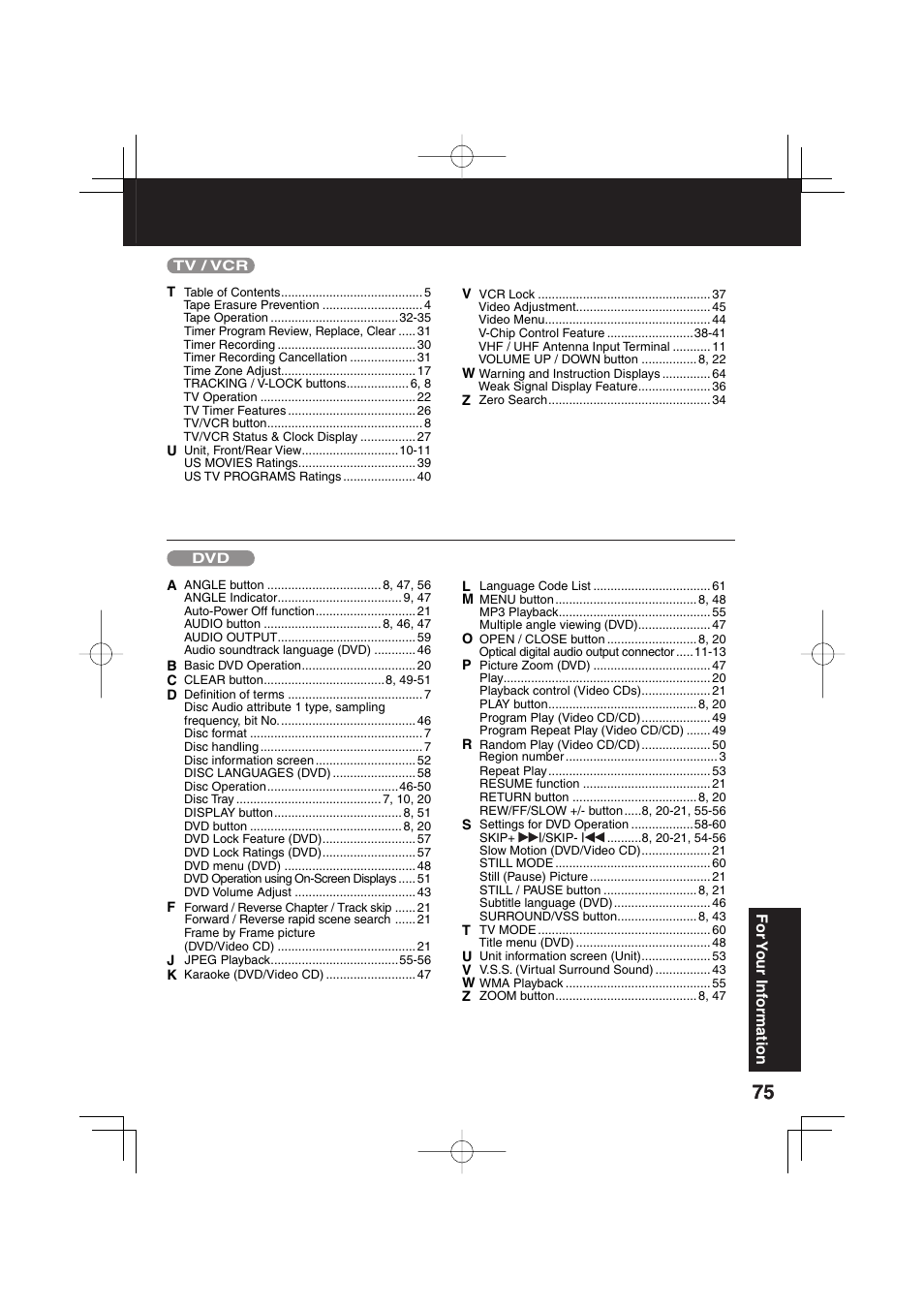 Panasonic PV DM2093 User Manual | Page 75 / 76