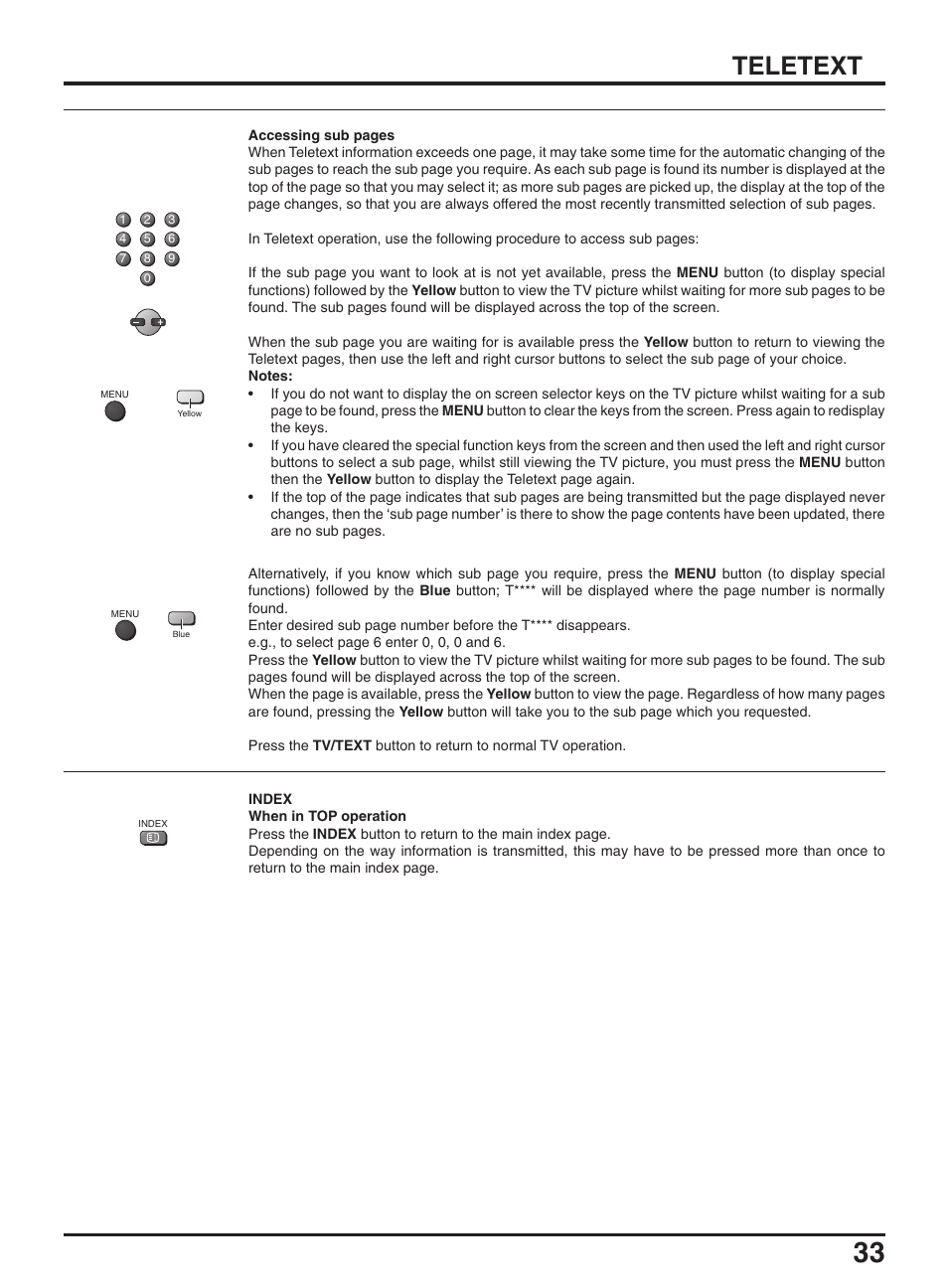Teletext | Panasonic TX-47P950A User Manual | Page 33 / 39