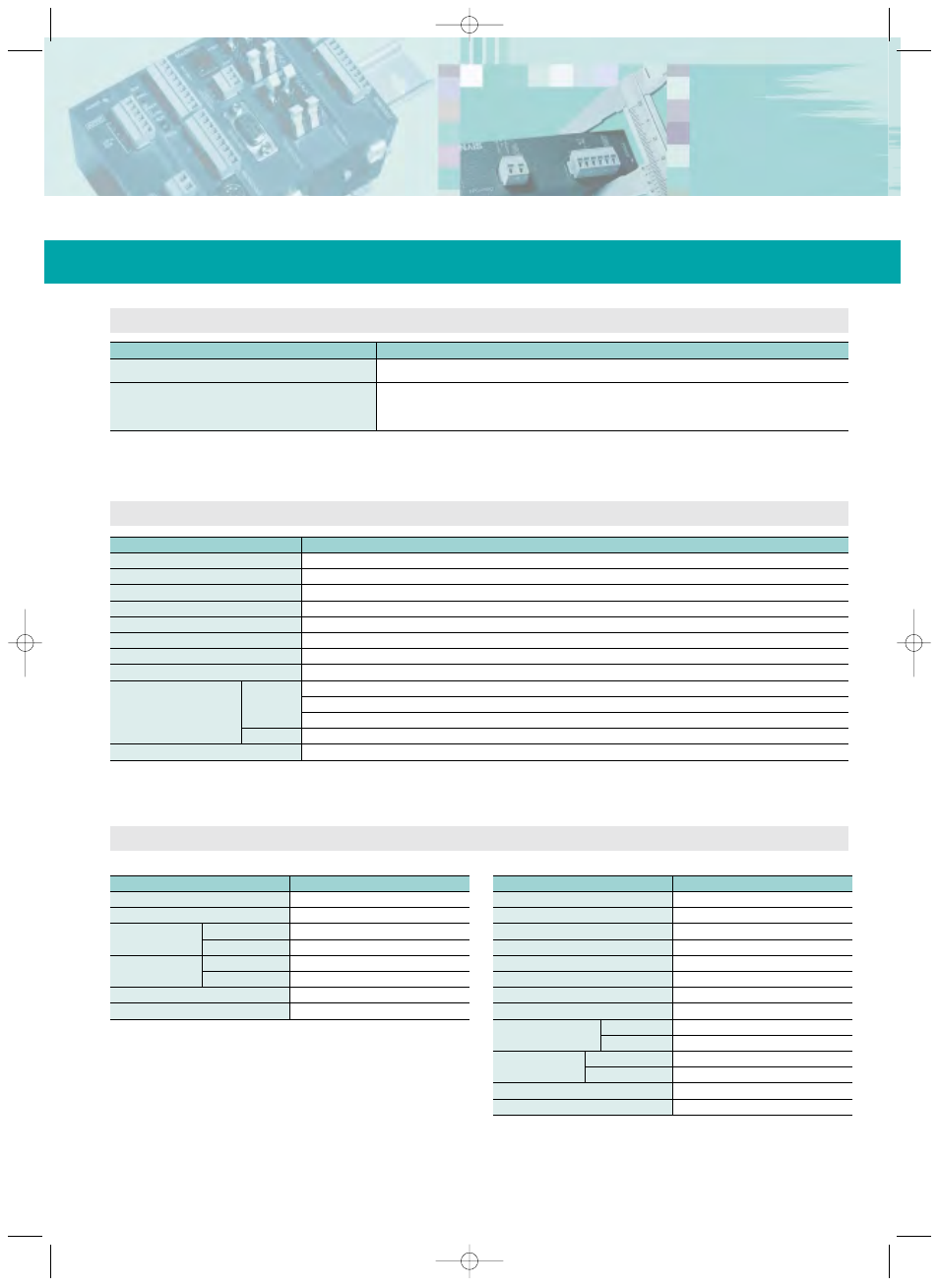 Fp0 series, Specification tables, Interfaces | Input specifications, Output specifications | Panasonic FP0 Series User Manual | Page 18 / 27