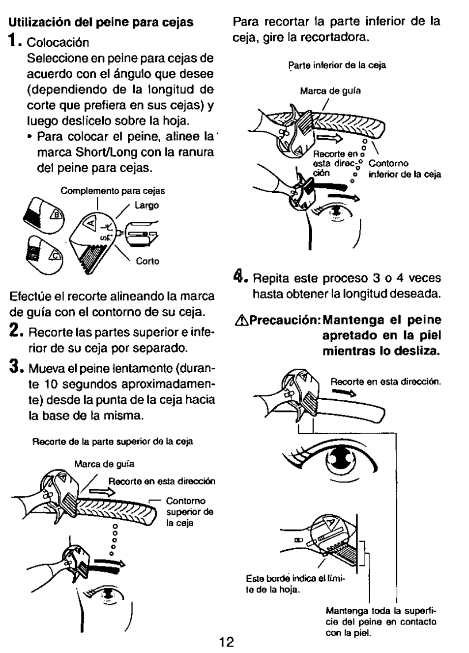 Panasonic ES113 User Manual | Page 13 / 20