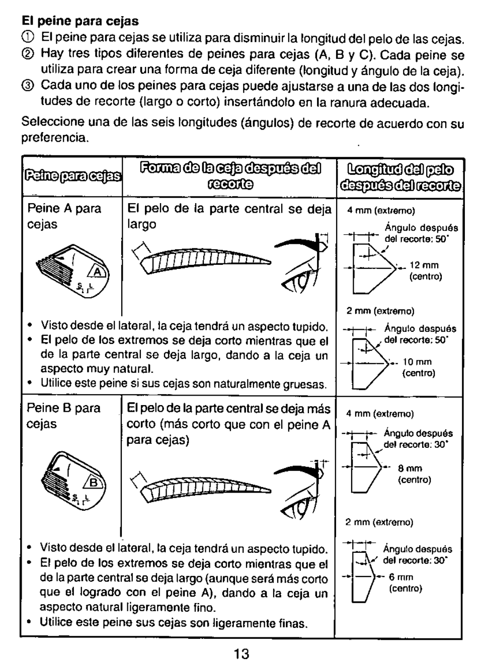 Panasonic ES113 User Manual | Page 14 / 20