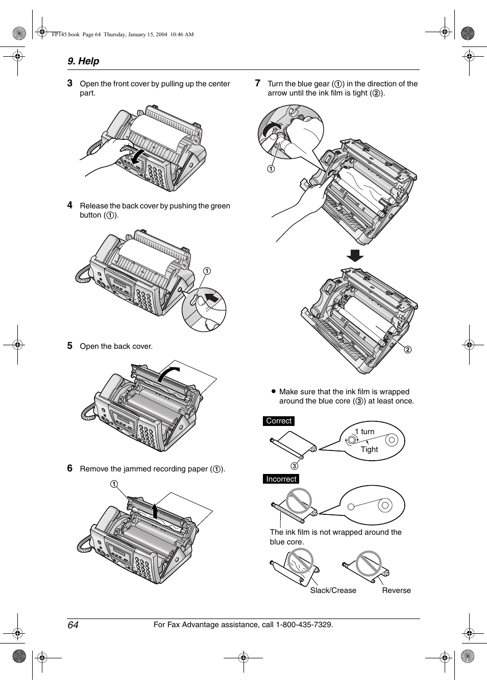 Panasonic KX-FP145 User Manual | Page 66 / 86