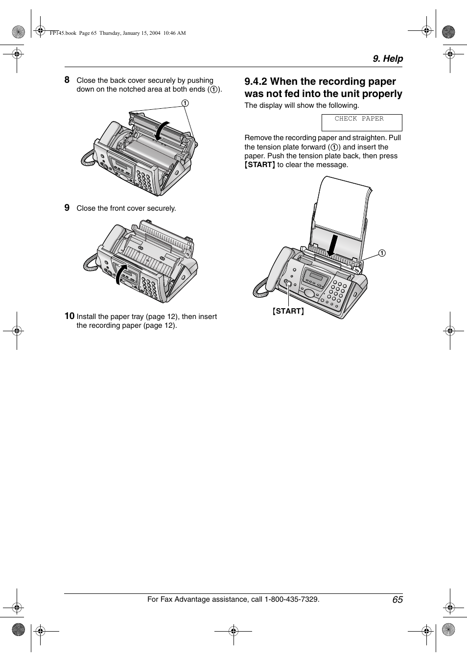 Panasonic KX-FP145 User Manual | Page 67 / 86