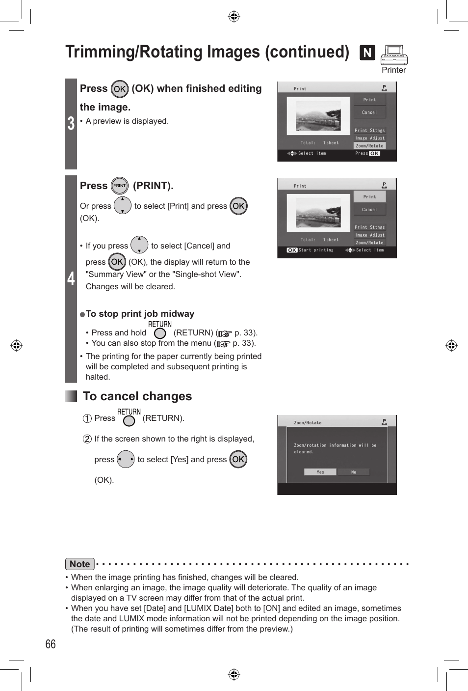 Trimming/rotating images (continued) | Panasonic KX-PX20M User Manual | Page 66 / 112