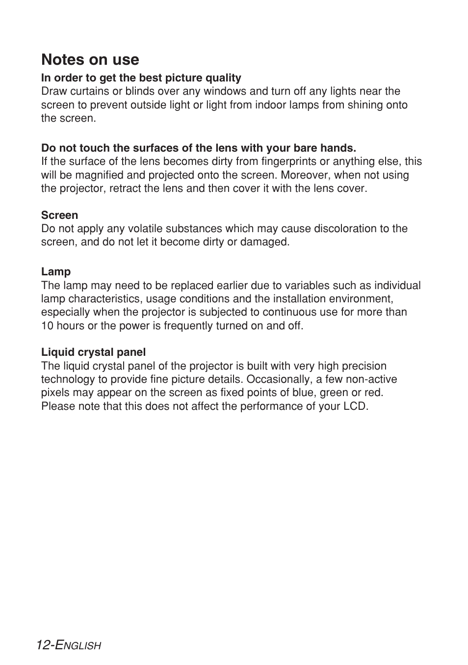 Panasonic LB20NTU User Manual | Page 12 / 144