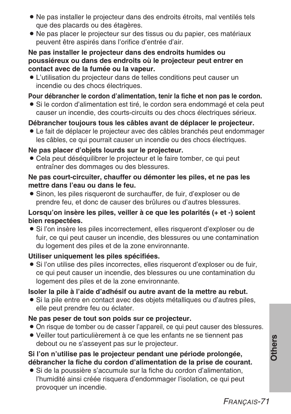 71 other s | Panasonic LB20NTU User Manual | Page 71 / 144