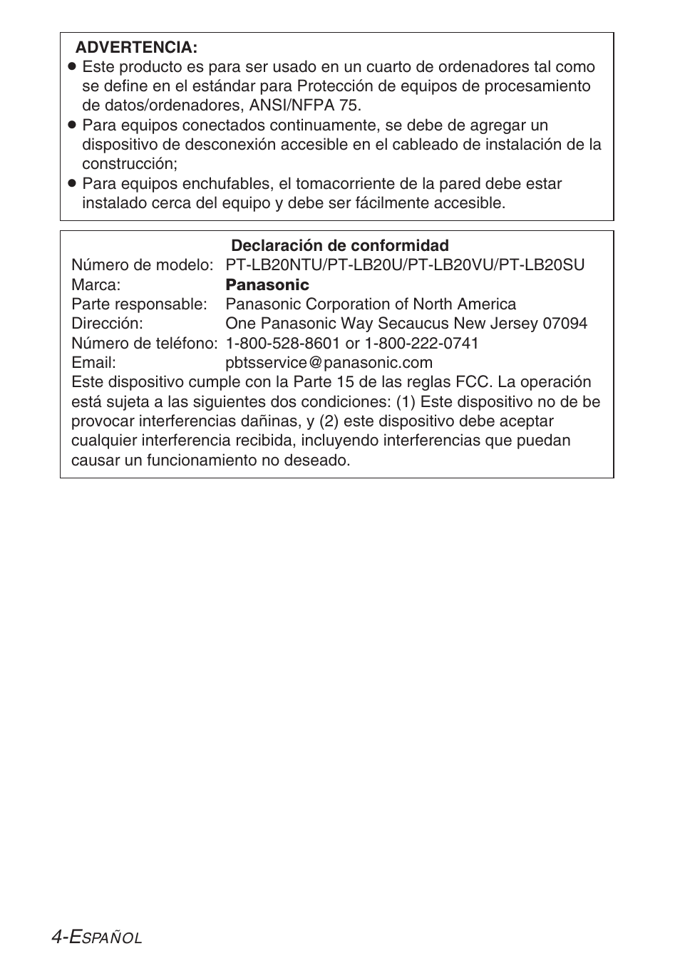 Panasonic LB20NTU User Manual | Page 80 / 144